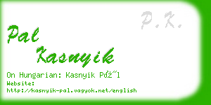 pal kasnyik business card